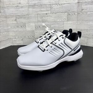 SQAIRZ GFP Baseball Molded Cleat Metal Spike Square Toe White Mens Sz 10.5 NEW